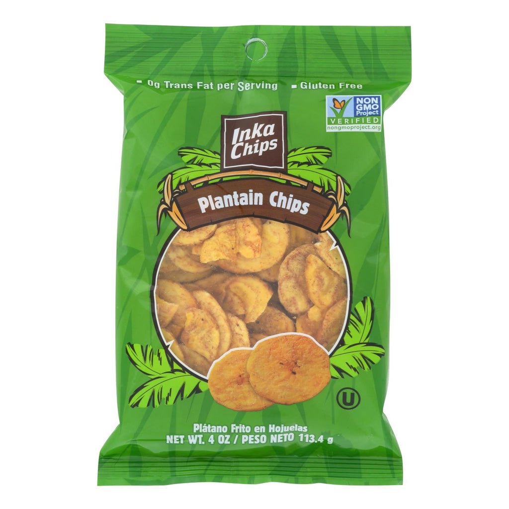 Inka Crops - Plantain Chips - Original - Case Of 12 - 4 Oz. - Lakehouse Foods