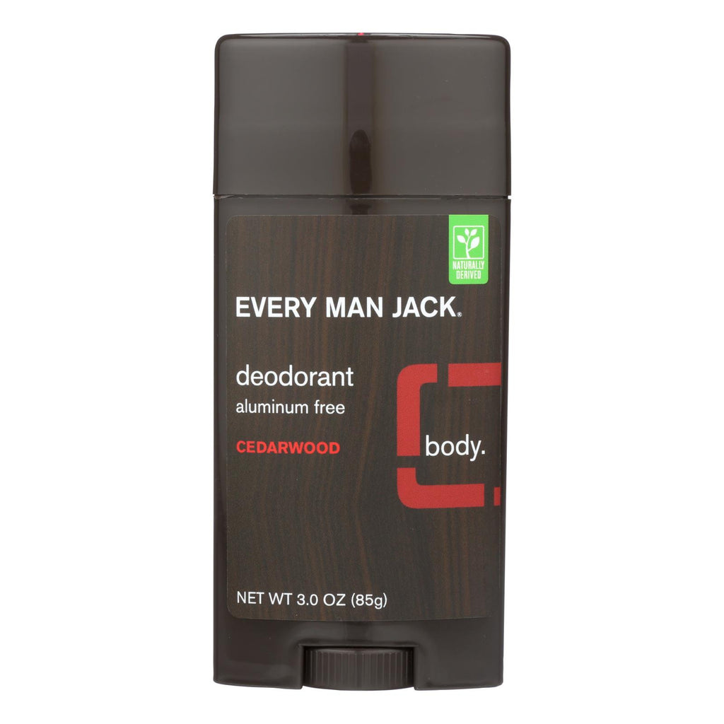 Every Man Jack Body Deodorant - Cedarwood - Aluminum Free - 3 Oz - Lakehouse Foods