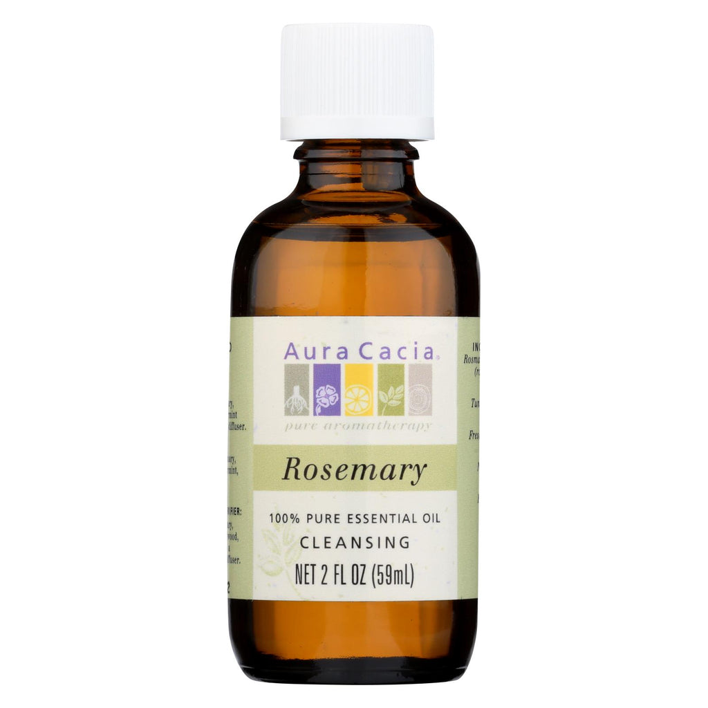 Aura Cacia - 100% Pure Essential Oil Rosemary Cleansing - 2 Oz - Lakehouse Foods