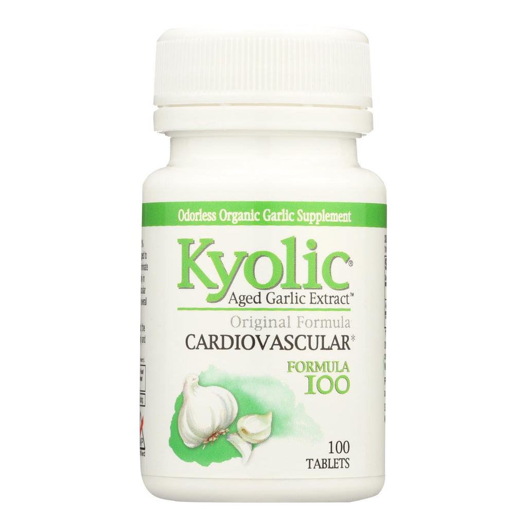 Kyolic - Aged Garlic Extract Cardiovascular Formula 100 - 100 Tablets - Lakehouse Foods