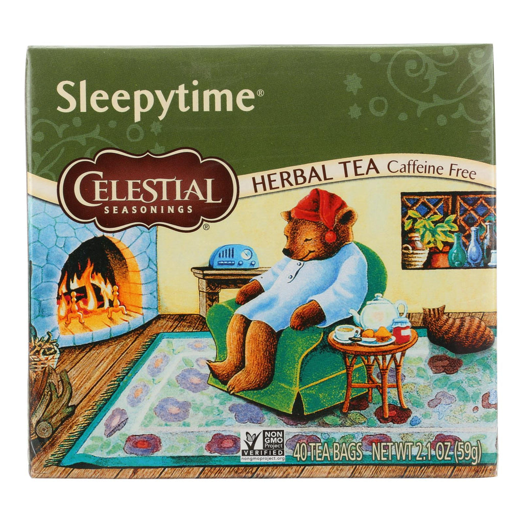 Celestial Seasonings Herbal Tea - Sleepytime - Caffeine Free - Case Of 6 - 40 Bags - Lakehouse Foods
