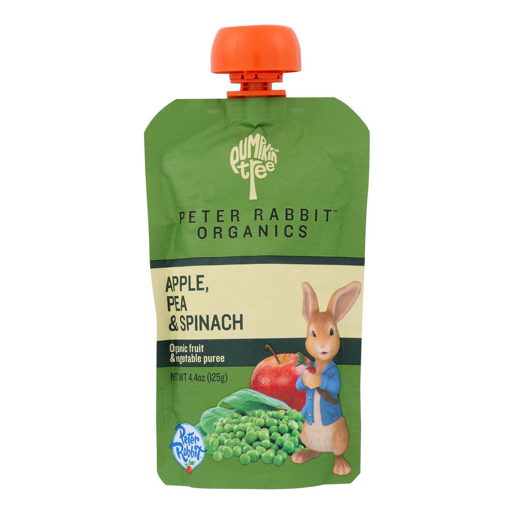 Peter Rabbit Organics Veggie Snacks - Pea Spinach And Apple - Case Of 10 - 4.4 Oz. - Lakehouse Foods