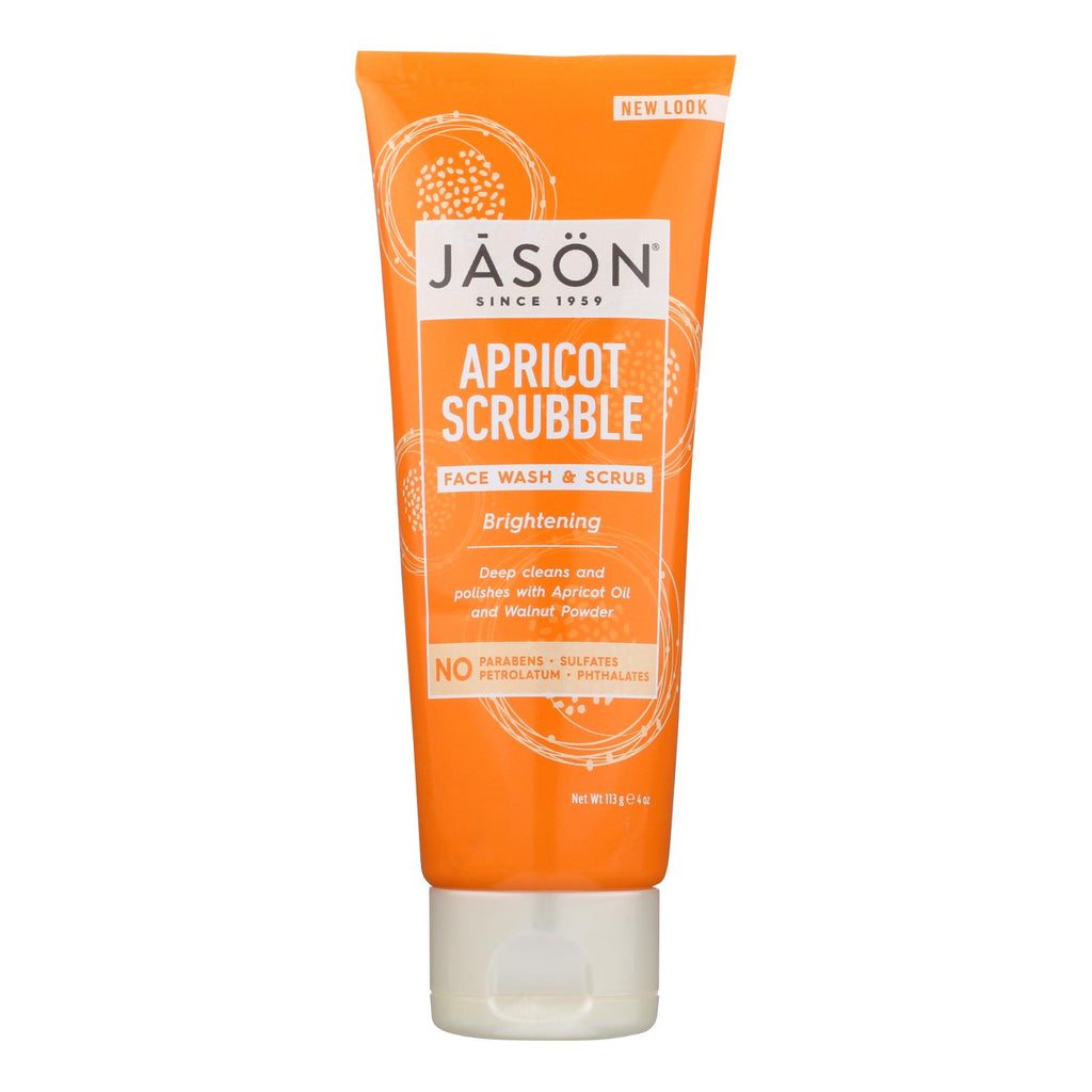 Jason Facial Wash And Scrub Apricot Scrubble - 4 Fl Oz - Lakehouse Foods