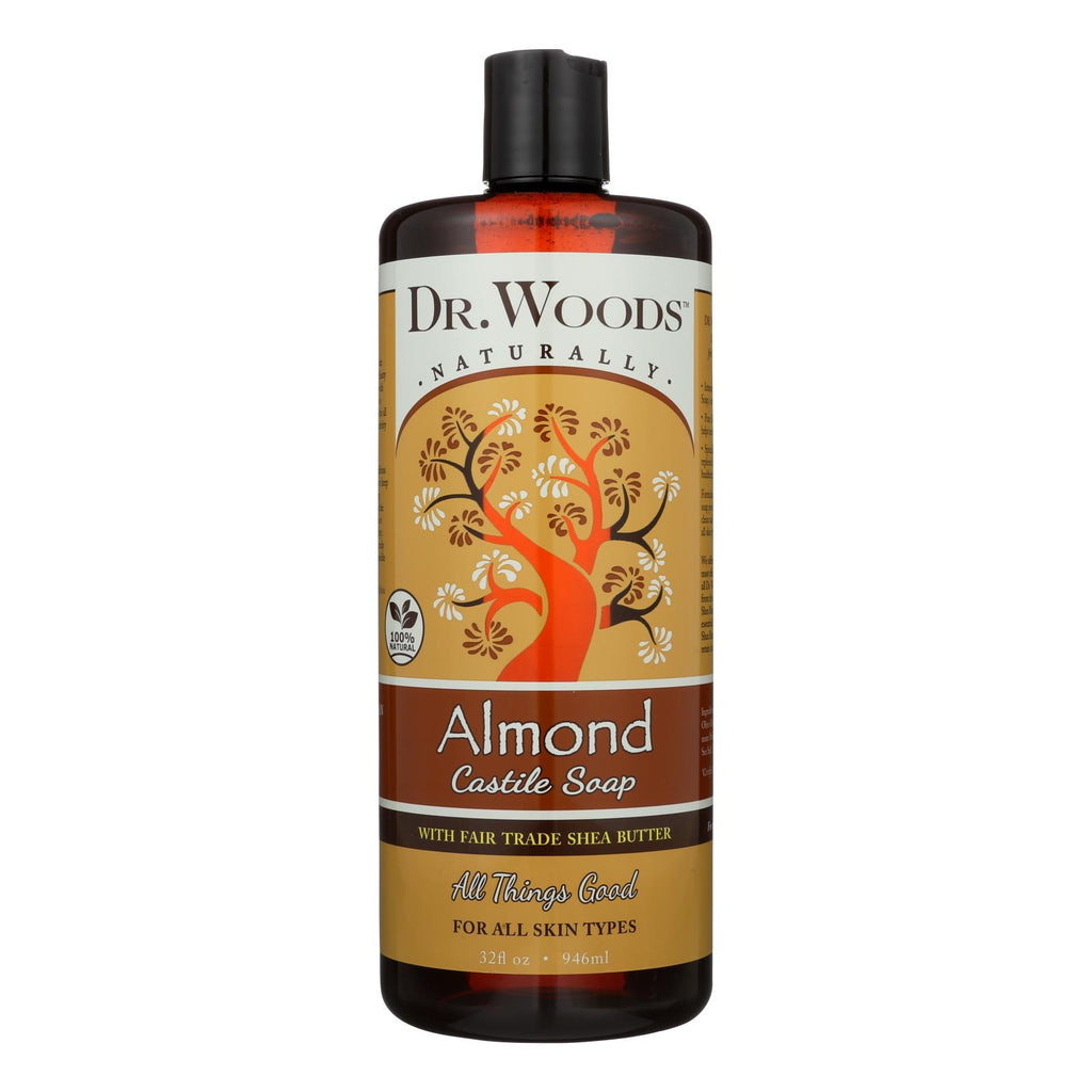 Dr. Woods Shea Vision Pure Castile Soap With Organic Shea Butter Almond - 32 Fl Oz - Lakehouse Foods