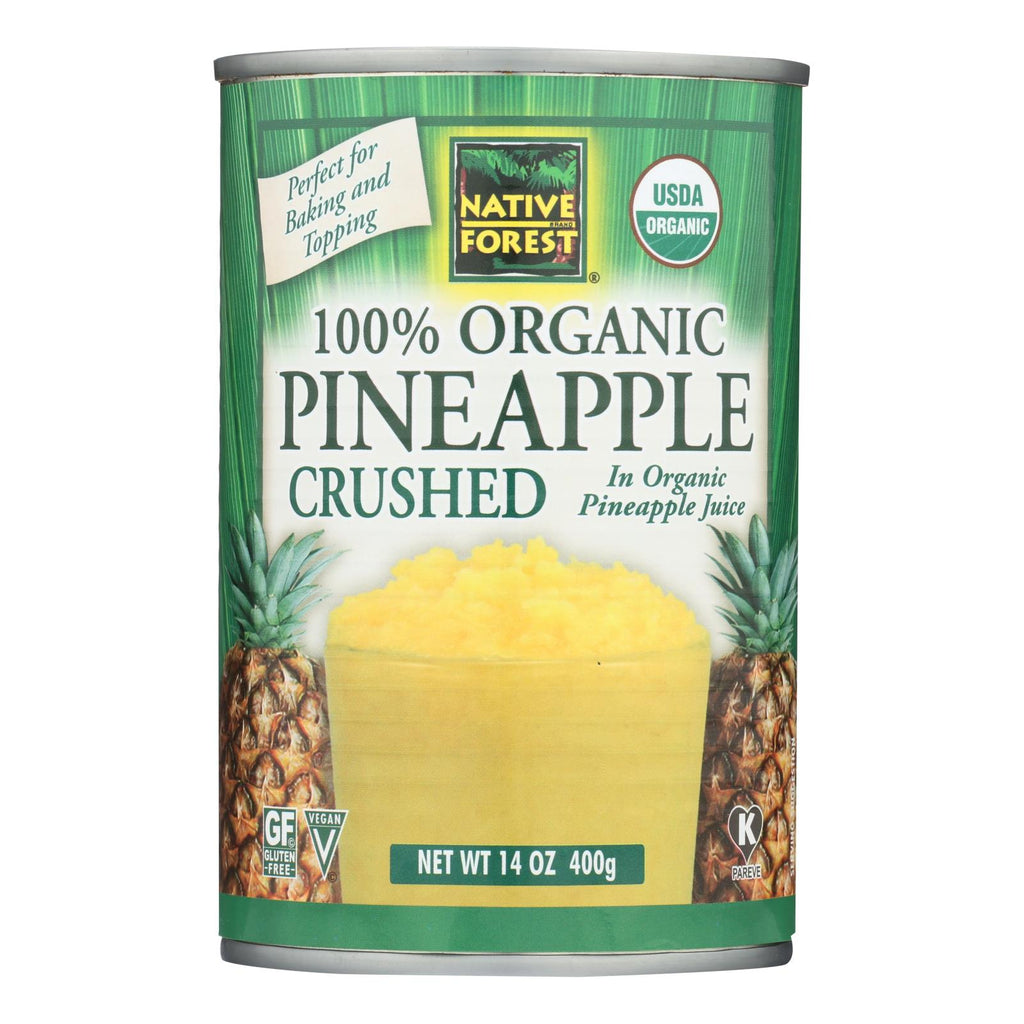 Native Forest Organic Pineapple - Crushed - Case Of 6 - 14 Oz. - Lakehouse Foods