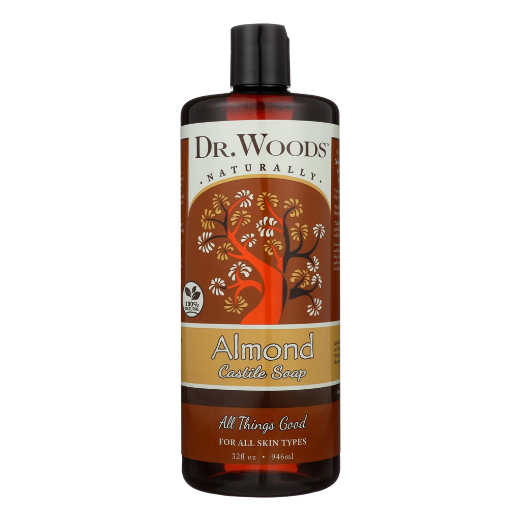 Dr. Woods Pure Castile Soap Almond - 32 Fl Oz - Lakehouse Foods