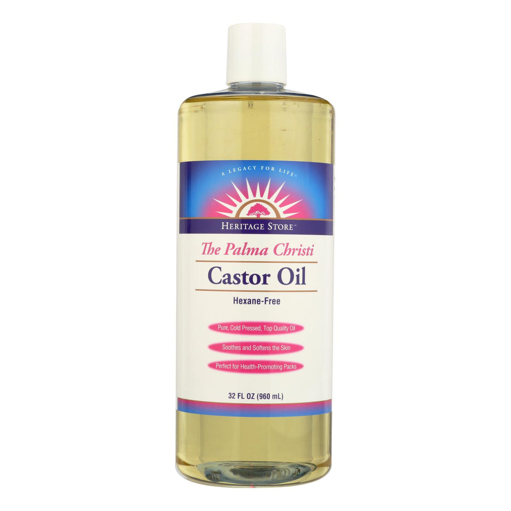 Heritage Products Castor Oil Hexane Free - 32 Fl Oz - Lakehouse Foods