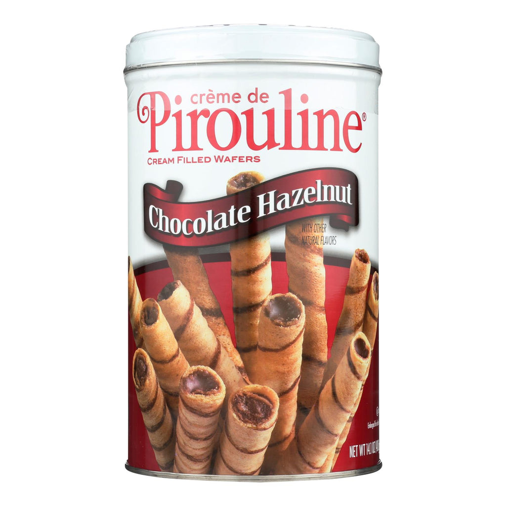 De Beukelaer - Creme De Pirouline Rolled Wafers - Chocolate Hazelnut - Case Of 6 - 14 Oz. - Lakehouse Foods