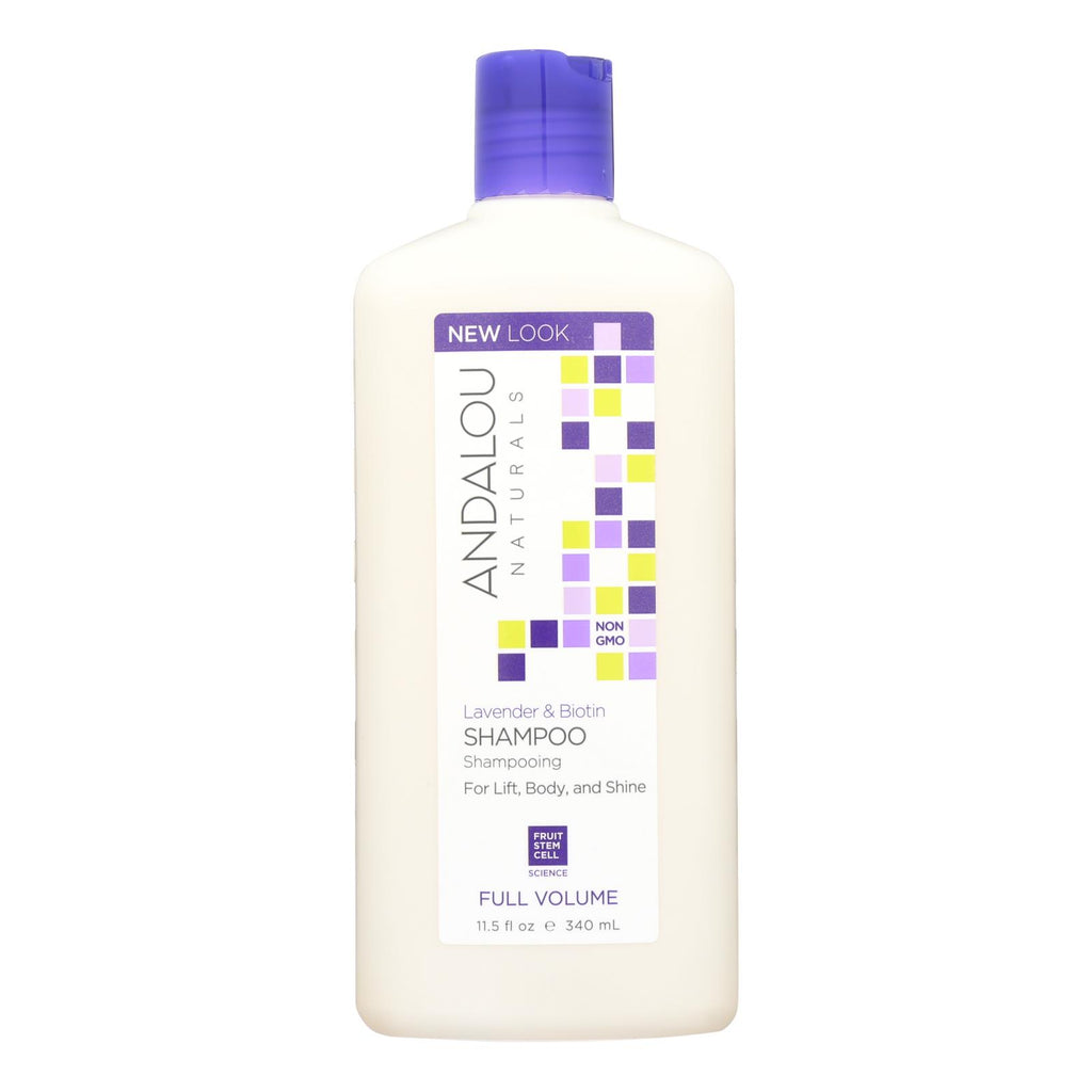 Andalou Naturals Full Volume Shampoo Lavender And Biotin - 11.5 Fl Oz - Lakehouse Foods