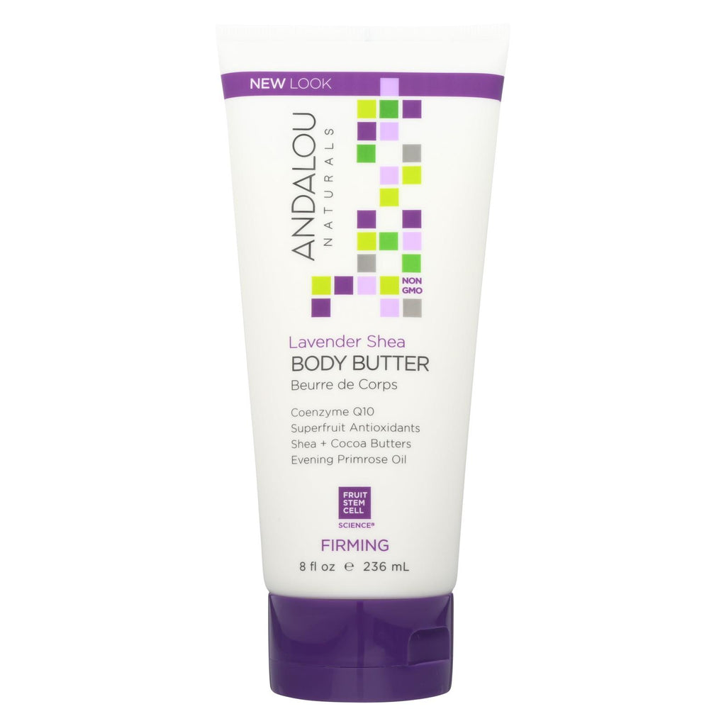 Andalou Naturals Firming Body Butter Lavender Shea - 8 Fl Oz - Lakehouse Foods