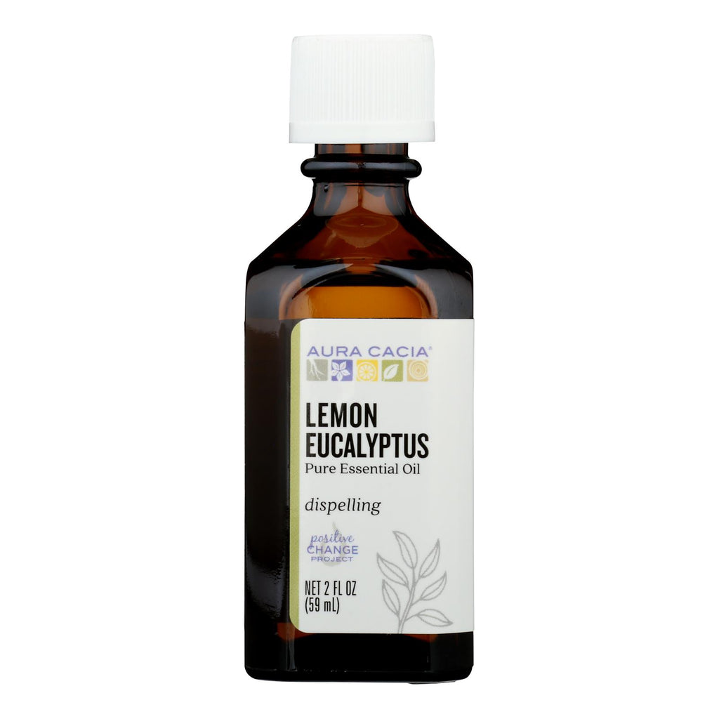 Aura Cacia - Essential Oil Lemon Eucalyptus - 2 Fl Oz - Lakehouse Foods