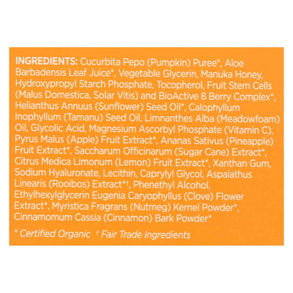 Andalou Naturals Glycolic Brightening Mask Pumpkin Honey - 1.7 Fl Oz - Lakehouse Foods