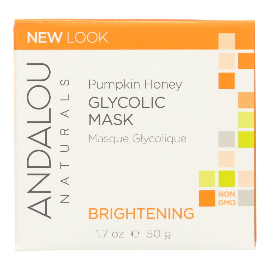 Andalou Naturals Glycolic Brightening Mask Pumpkin Honey - 1.7 Fl Oz - Lakehouse Foods