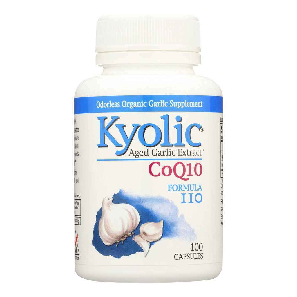 Kyolic - Aged Garlic Extract Coq10 Formula 110 - 100 Capsules - Lakehouse Foods