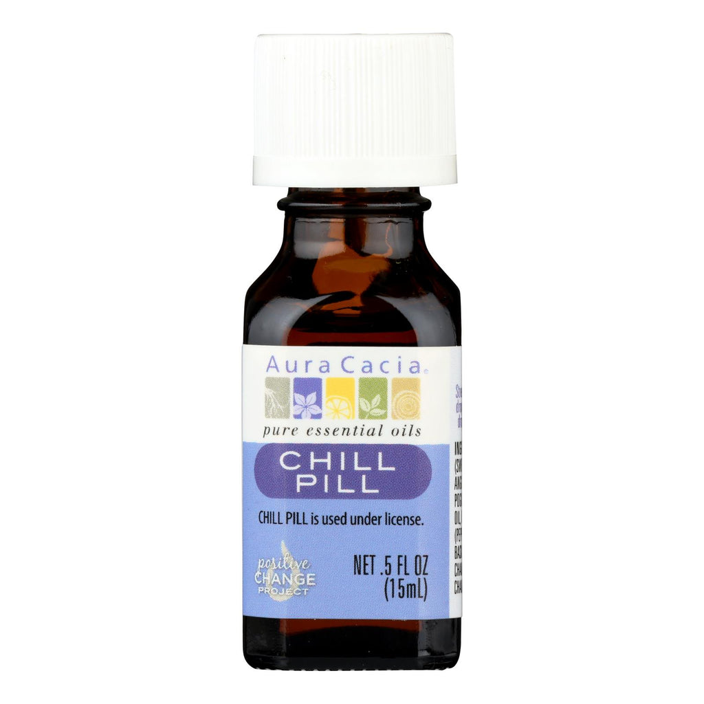 Aura Cacia - Essential Solutions Chill Pill - 0.05 Fl Oz - Lakehouse Foods