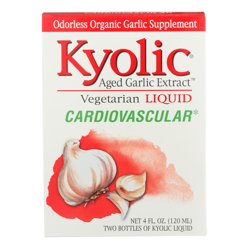 Kyolic - Aged Garlic Extract Cardiovascular Liquid - 4 Fl Oz - Lakehouse Foods