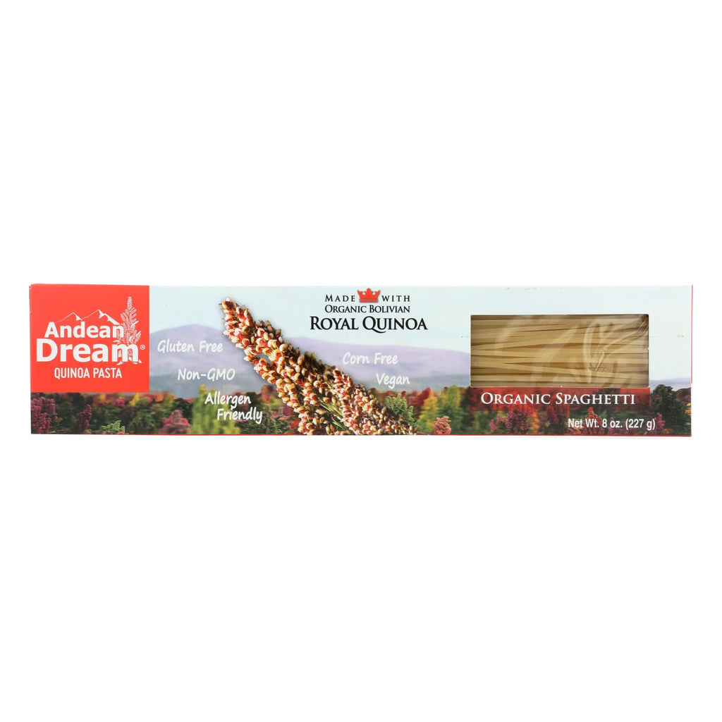 Andean Dream Gluten Free Organic Spaghetti Quinoa Pasta - Case Of 12 - 8 Oz. - Lakehouse Foods