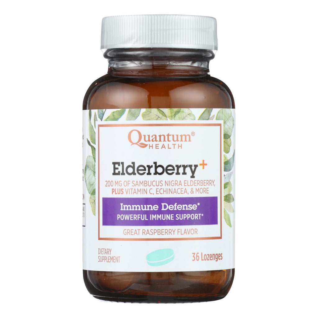 Quantum Elderberry Lozenges Raspberry - 36 Lozenges - Lakehouse Foods