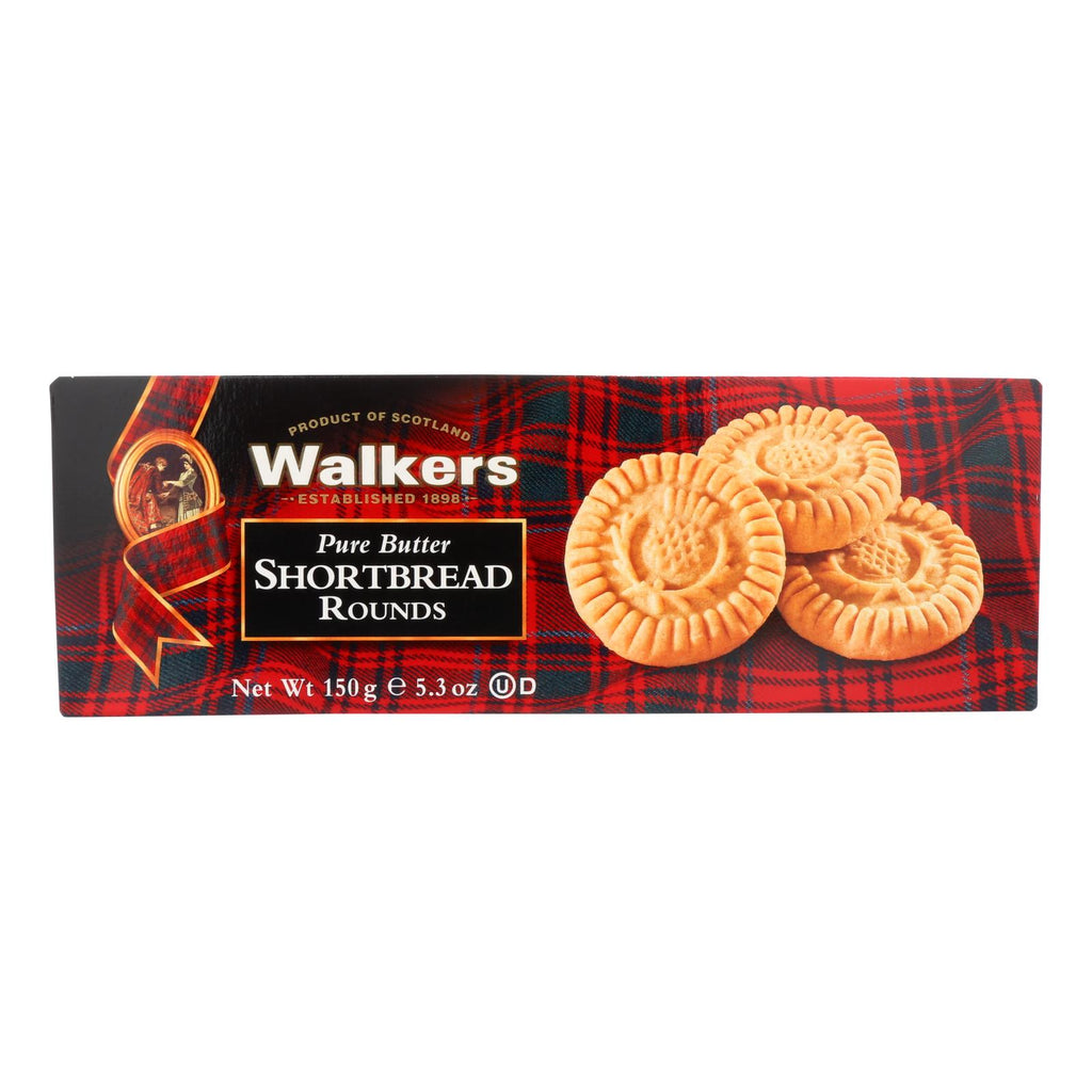 Walkers Shortbread - Pure Butter Round - Case Of 12 - 5.3 Oz. - Lakehouse Foods