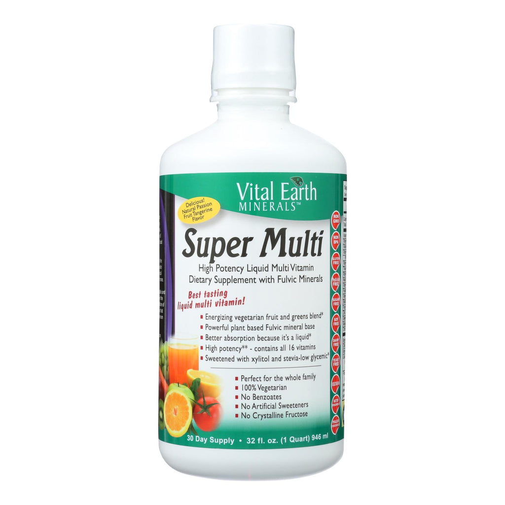 Vital Earth Minerals Super Multi Passion Fruit - 32 Fl Oz - Lakehouse Foods