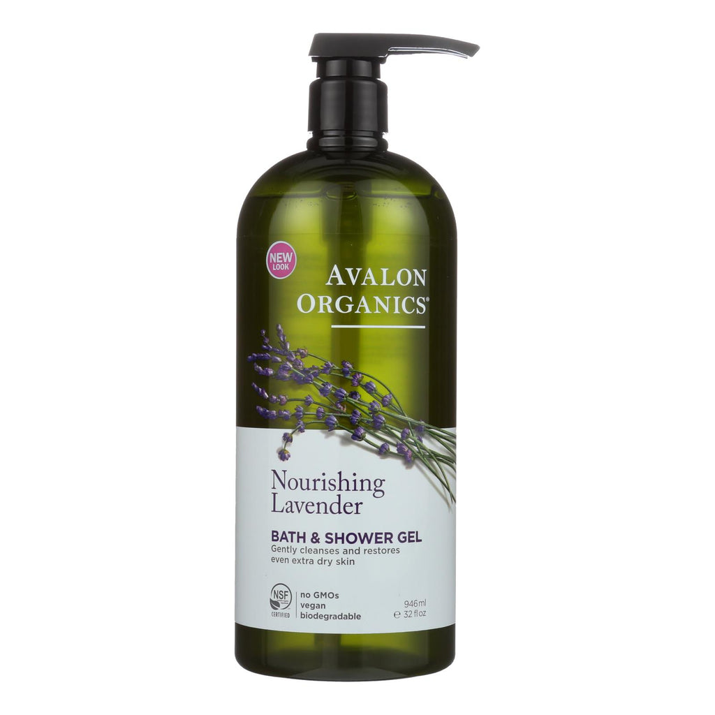 Avalon Organics Bath And Shower Gel Lavender - 32 Fl Oz - Lakehouse Foods