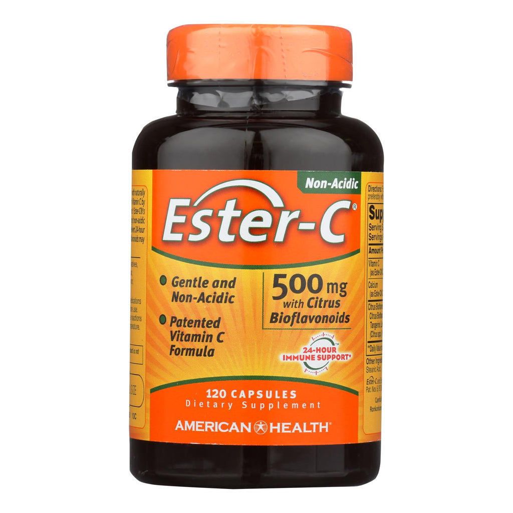 American Health - Ester-c With Citrus Bioflavonoids - 500 Mg - 120 Capsules - Lakehouse Foods