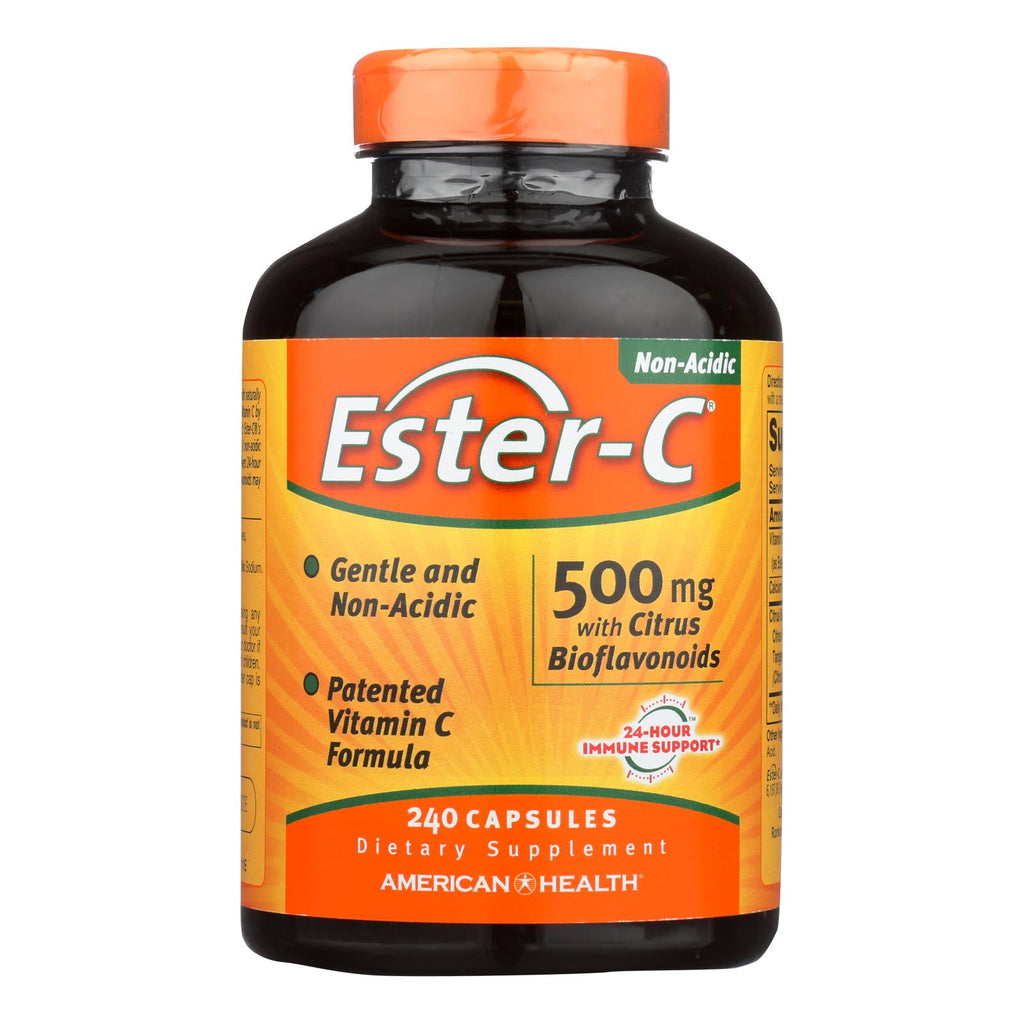 American Health - Ester-c With Citrus Bioflavonoids - 500 Mg - 240 Capsules - Lakehouse Foods
