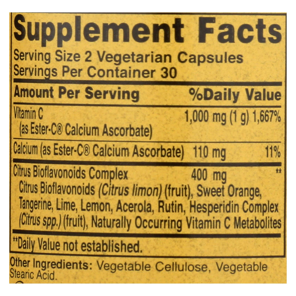 American Health - Ester-c With Citrus Bioflavonoids - 500 Mg - 60 Vegetarian Capsules - Lakehouse Foods