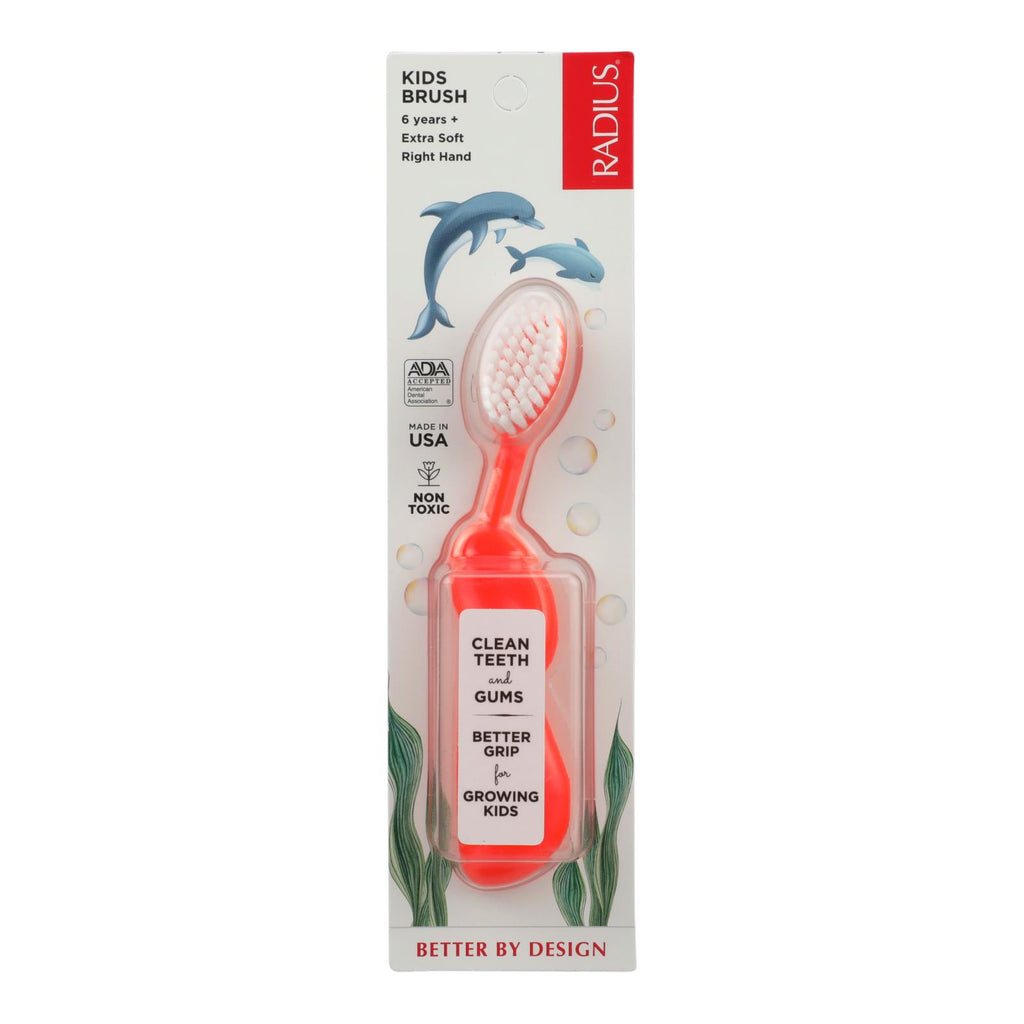 Radius - Kidz Toothbrush (soft Bristles) - 1 Toothbrush - Case Of 6 - Lakehouse Foods