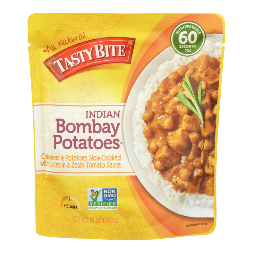 Tasty Bite Entree - Indian Cuisine - Bombay Potatoes - 10 Oz - Case Of 6 - Lakehouse Foods
