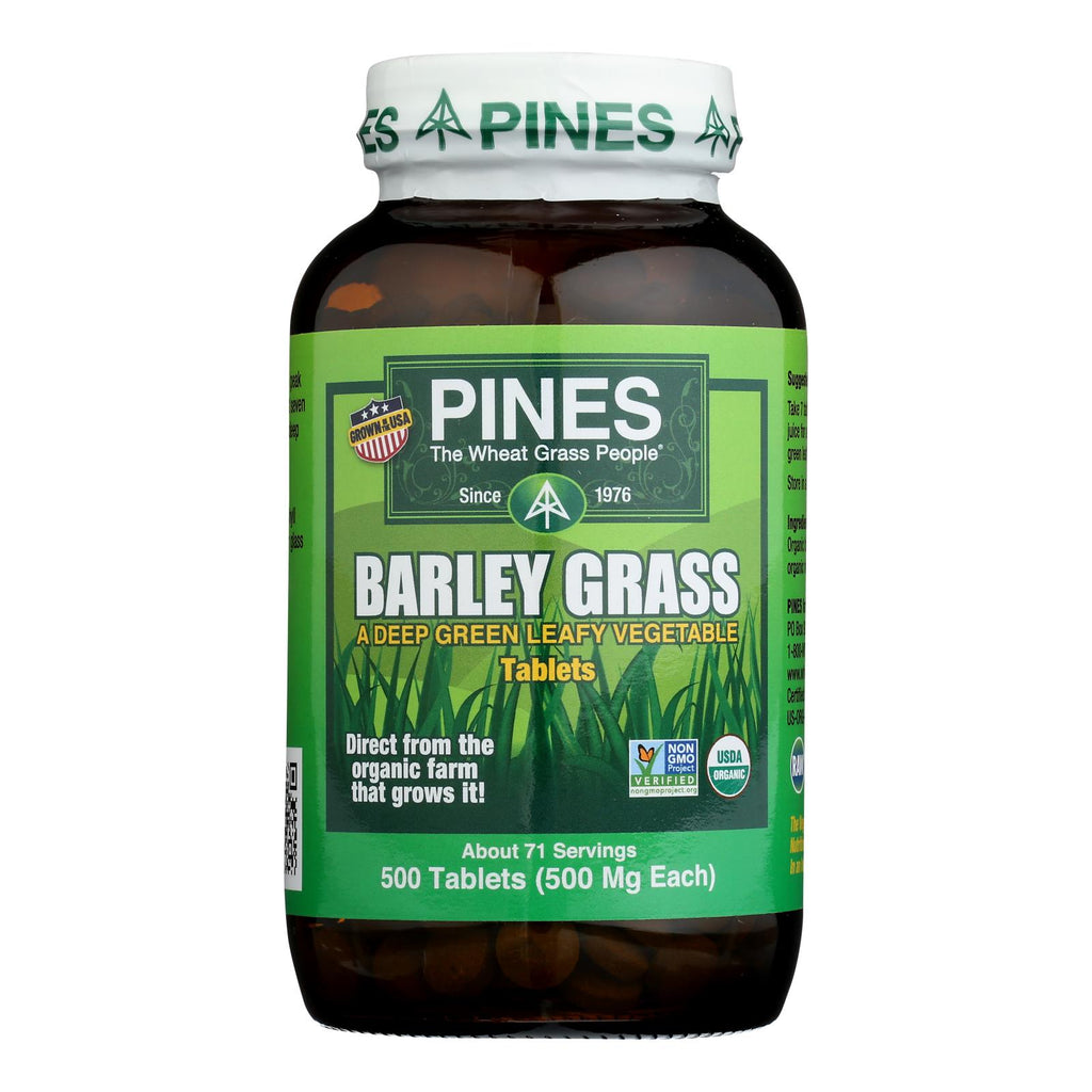 Pines International Barley Grass - 500 Mg - 500 Tablets - Lakehouse Foods