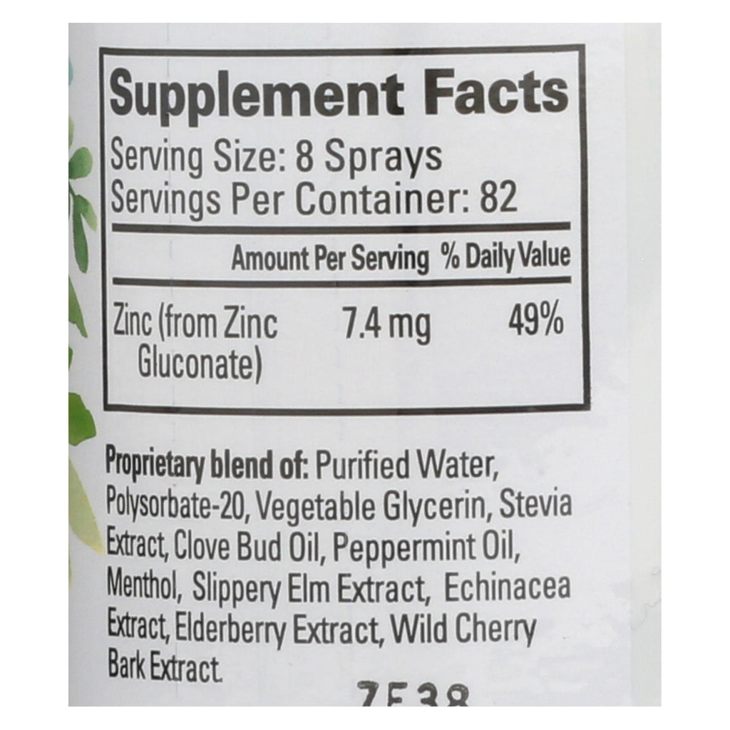 Quantum Therazinc Spray Peppermint Clove - 4 Fl Oz - Lakehouse Foods