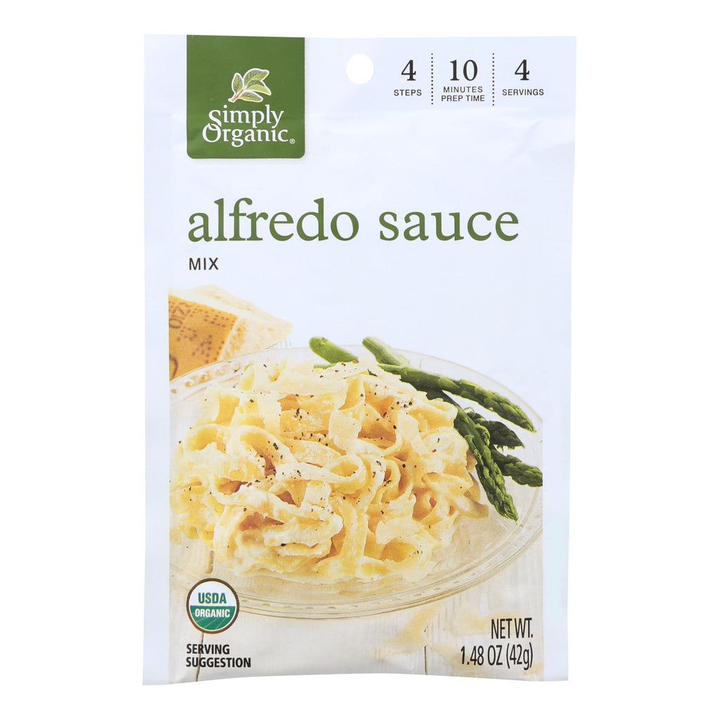 Simply Organic Alfredo Seasoning Mix - Case Of 12 - 1.48 Oz. - Lakehouse Foods