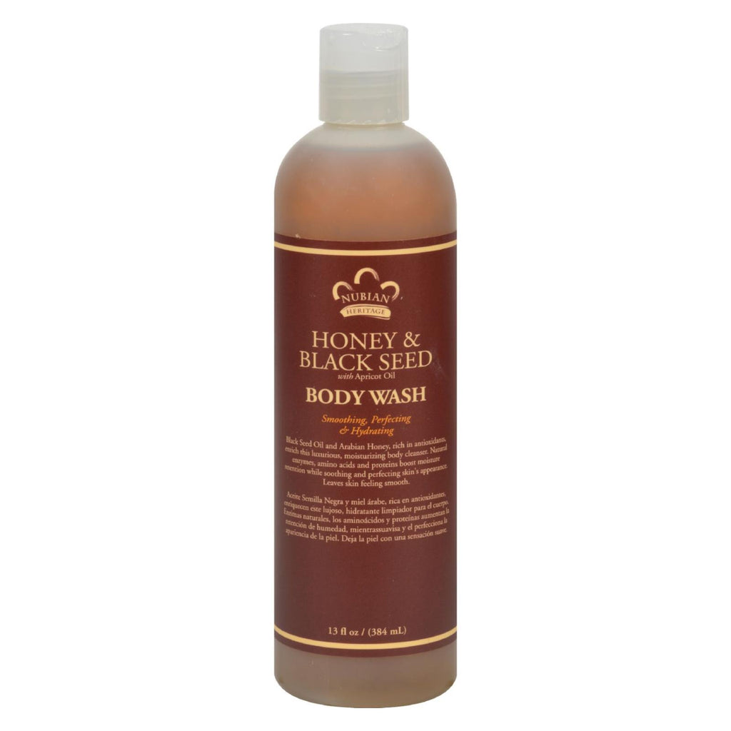 Nubian Heritage Body Wash Honey And Black Seed - 13 Fl Oz - Lakehouse Foods