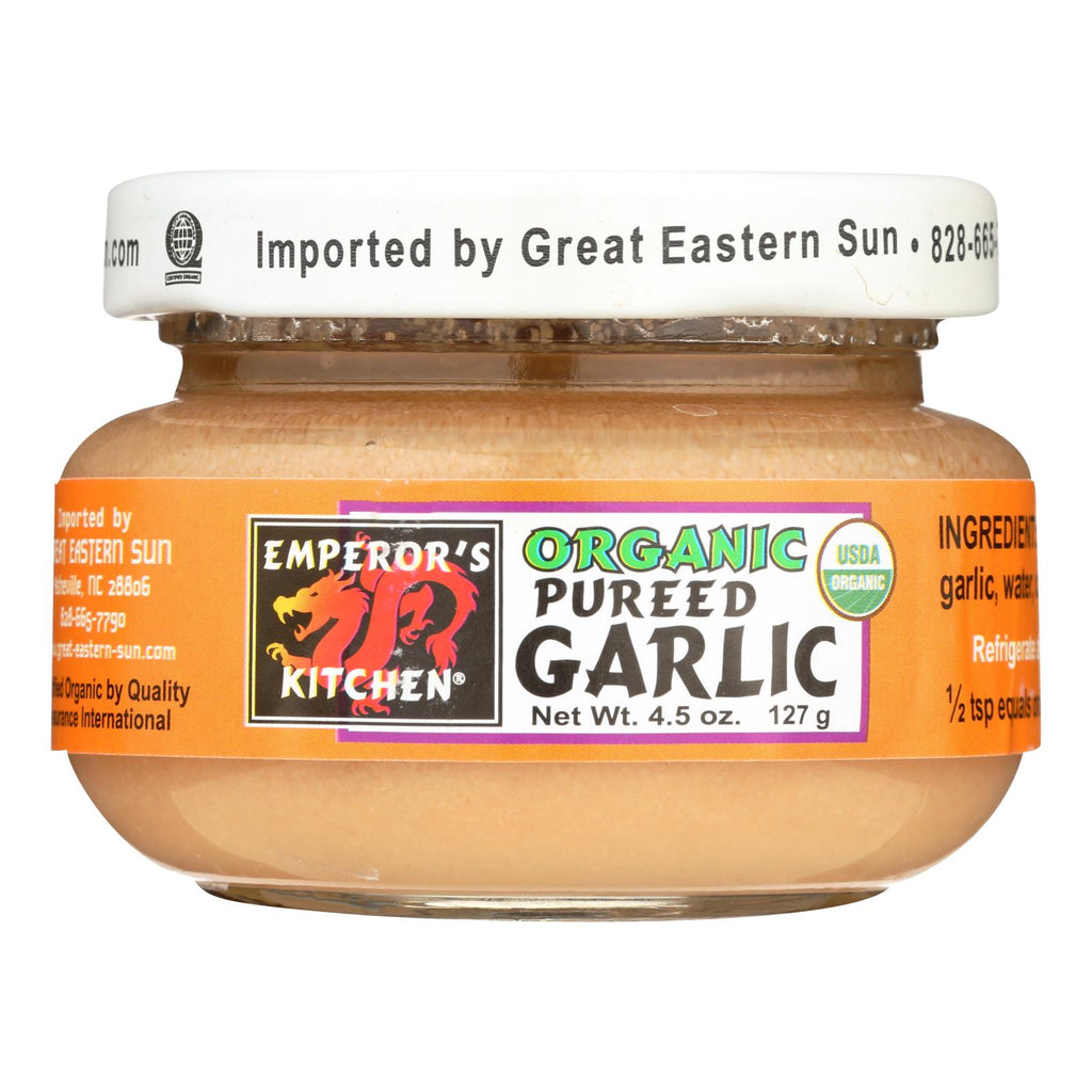 Emperor's Kitchen Organic Garlic - Pureed - Case Of 12 - 4.5 Oz. - Lakehouse Foods