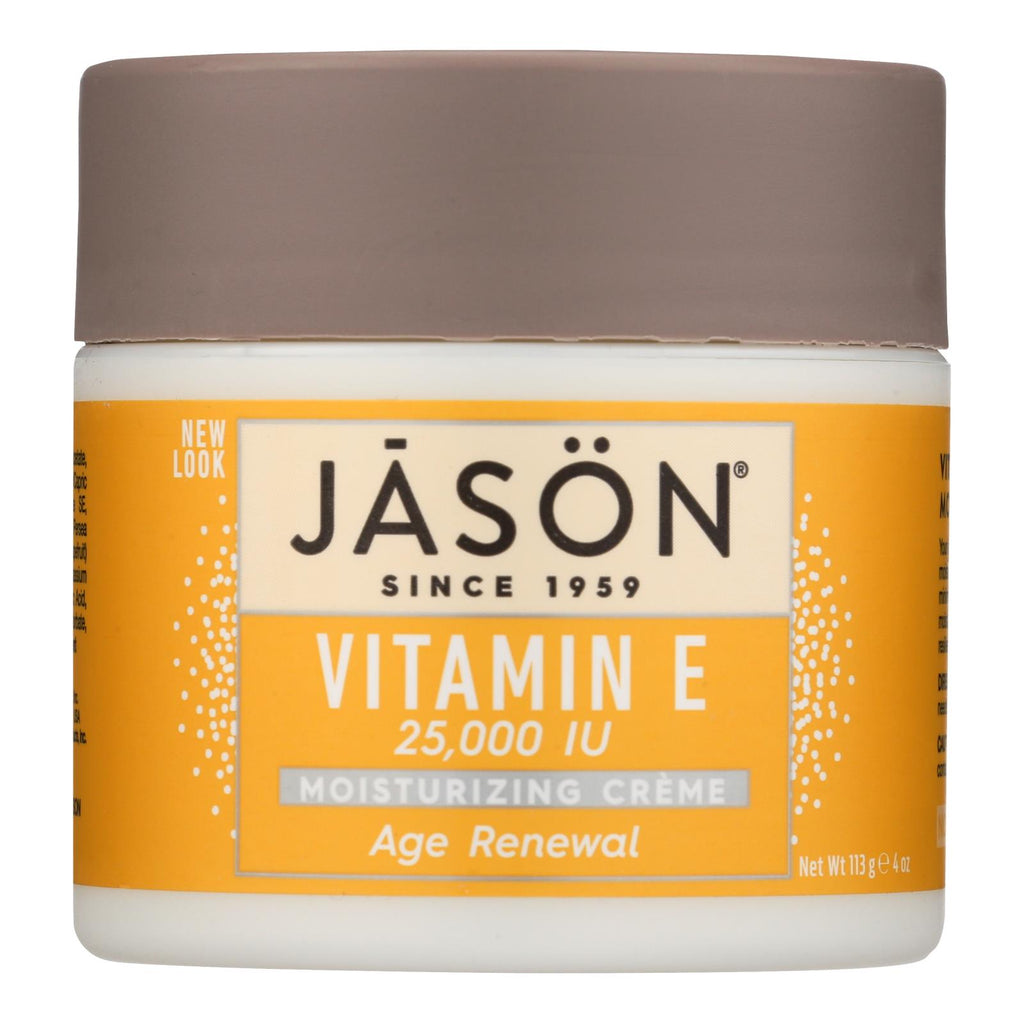 Jason Moisturizing Creme Vitamin E Age Renewal Fragrance Free - 25000 Iu - 4 Oz - Lakehouse Foods