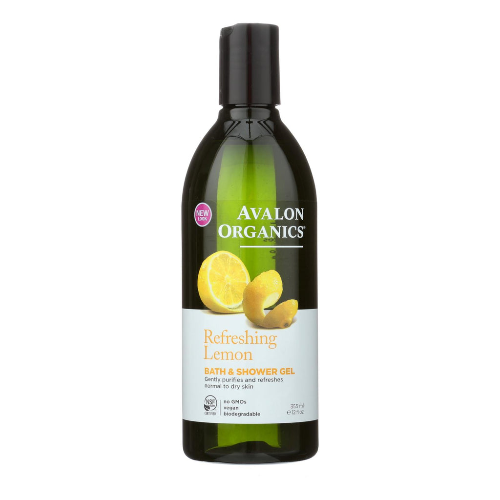 Avalon Organics Bath And Shower Gel Lemon - 12 Fl Oz - Lakehouse Foods