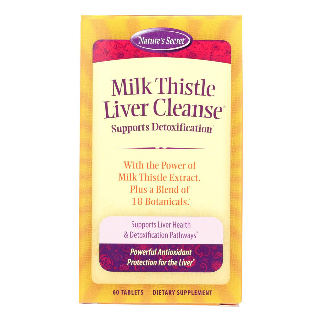 Nature's Secret Milk Thistle Liver Cleanse - 60 Tablets - Lakehouse Foods
