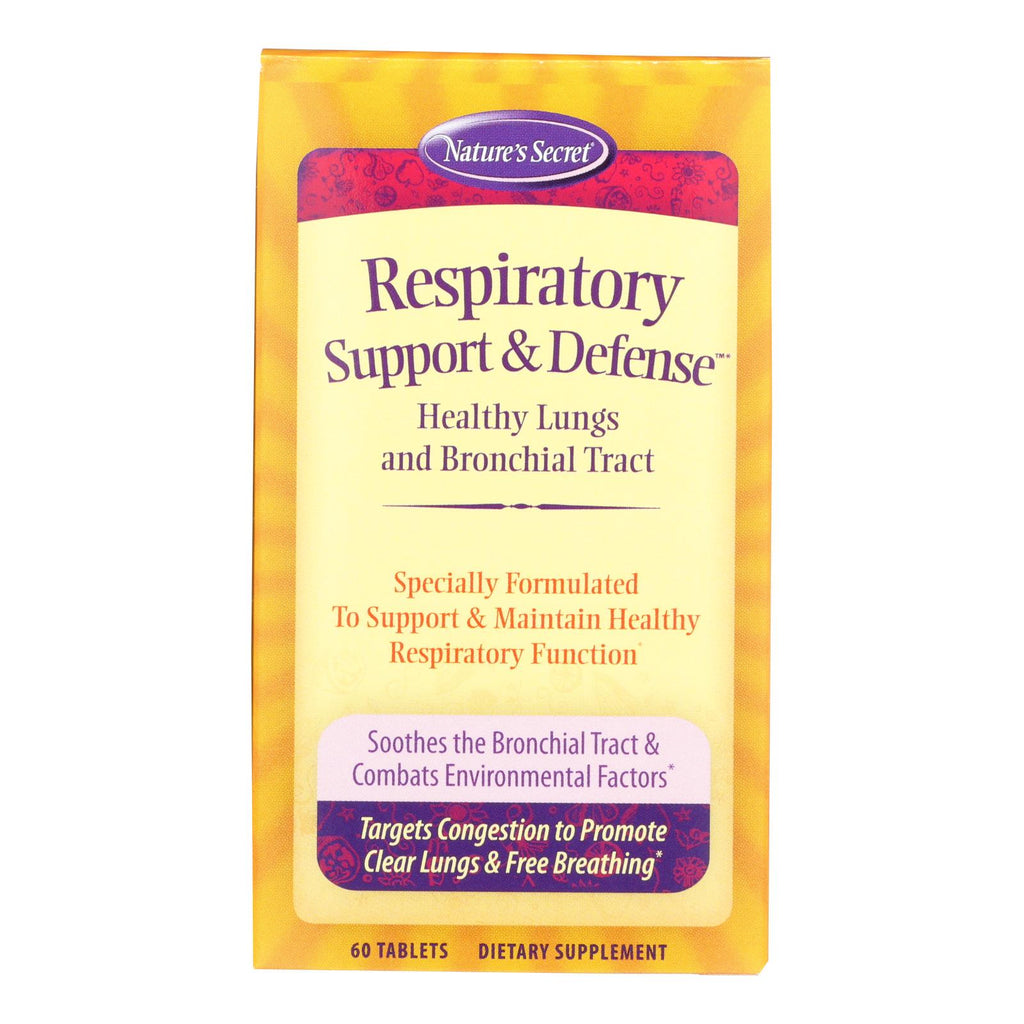 Nature's Secret Respiratory Cleanse And Defense - 60 Tablets - Lakehouse Foods