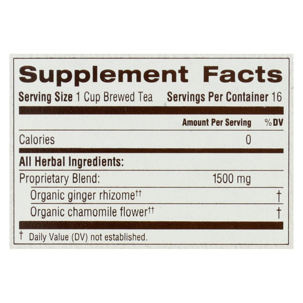 Traditional Medicinals Organic Golden Ginger Tea - Case Of 6 - 16 Bags - Lakehouse Foods