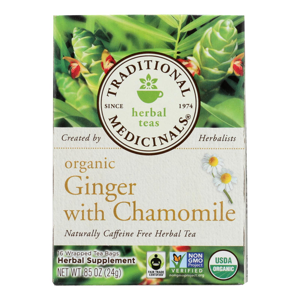 Traditional Medicinals Organic Golden Ginger Tea - Case Of 6 - 16 Bags - Lakehouse Foods