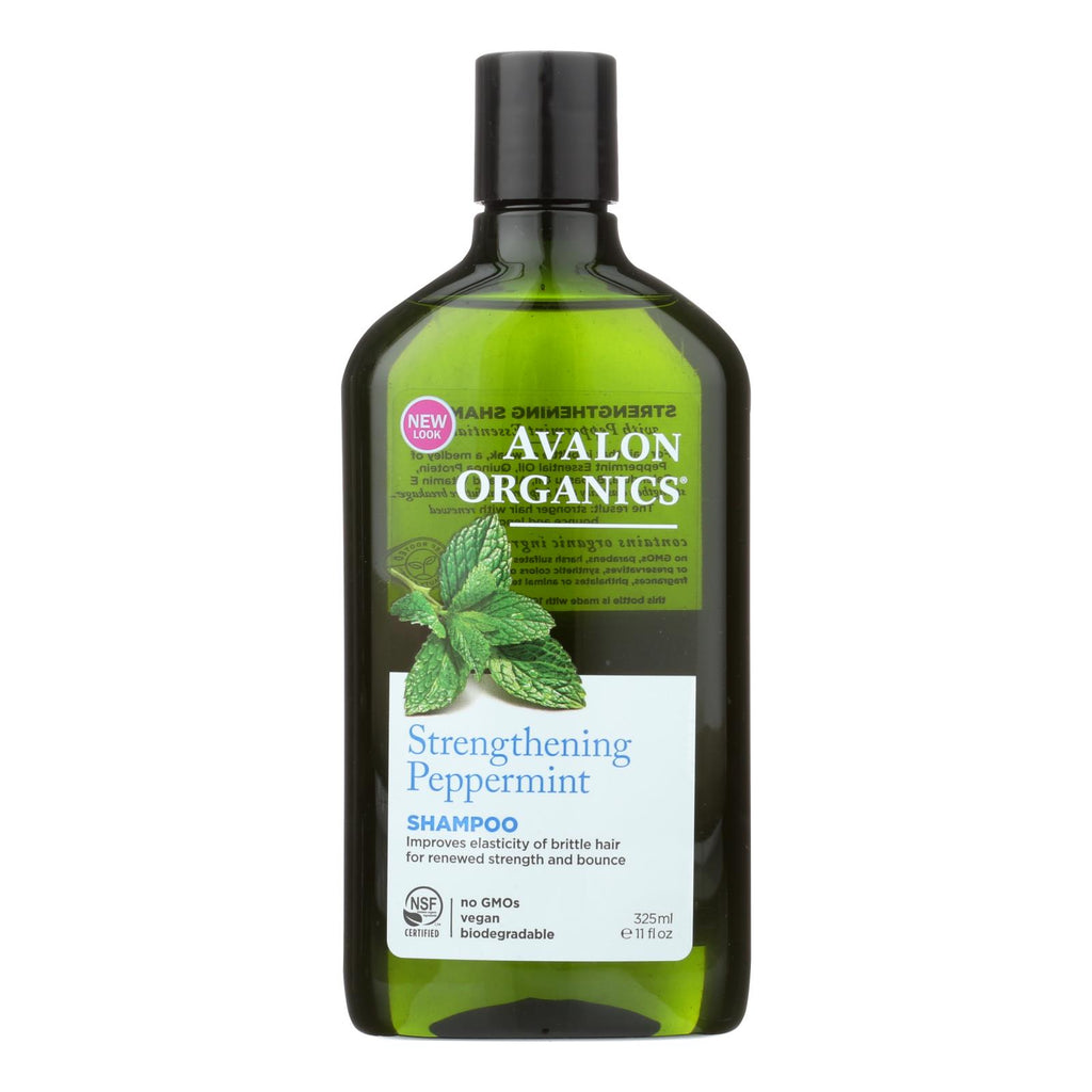 Avalon Organics Revitalizing Shampoo Peppermint Botanicals - 11 Fl Oz - Lakehouse Foods