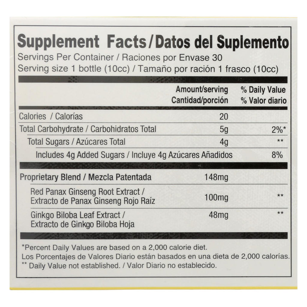 Prince Of Peace Ginkgo Biloba And Red Panax Ginseng Extract - 1 Vial - Lakehouse Foods