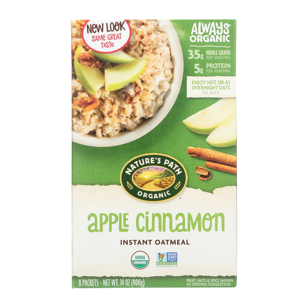 Nature's Path Hot Oatmeal - Apple Cinnamon - Case Of 6 - 14 Oz. - Lakehouse Foods