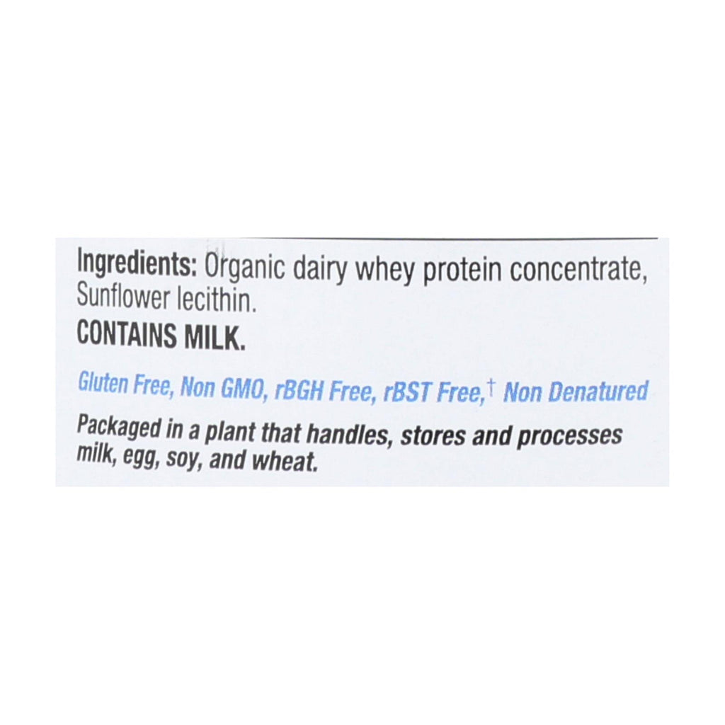 Teras Whey Protein Powder - Whey - Organic - Plain Unsweetened - 12 Oz - Lakehouse Foods