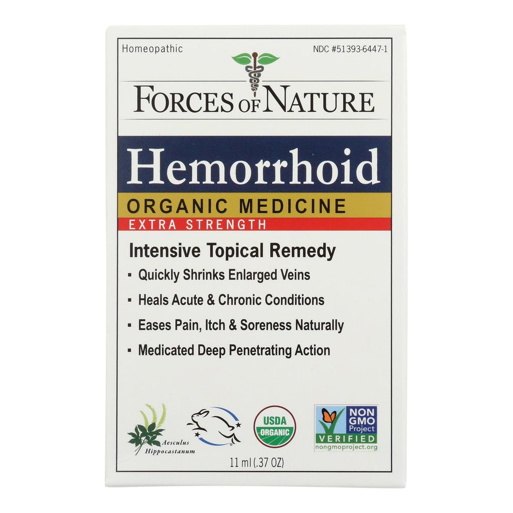 Forces Of Nature - Organic Hemorrhoid Control - Extra Strength - 11 Ml - Lakehouse Foods