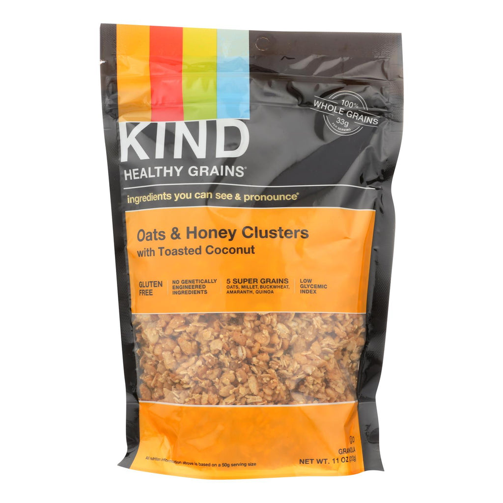 Kind Healthy Grains Oats And Honey Clusters With Toasted Coconut - 11 Oz - Case Of 6 - Lakehouse Foods