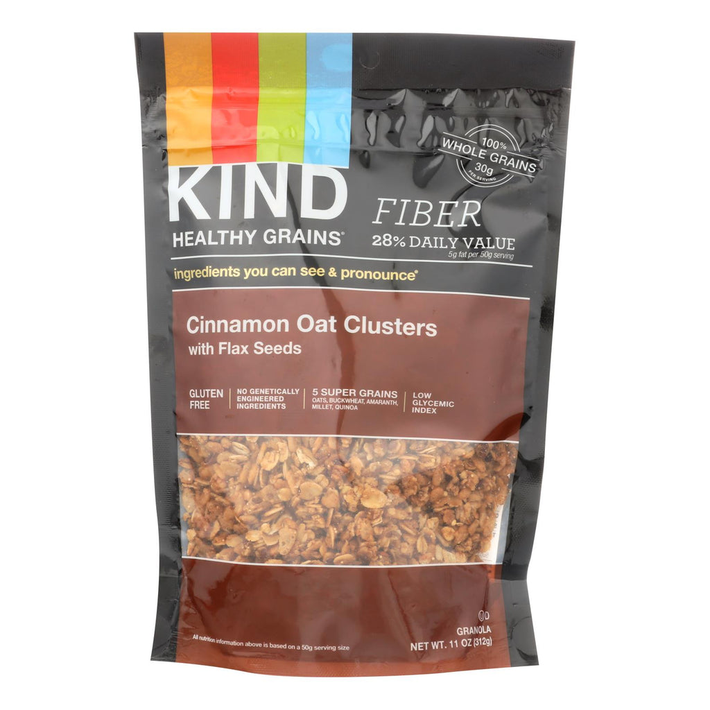 Kind Healthy Grains Cinnamon Oat Clusters With Flax Seeds - 11 Oz - Case Of 6 - Lakehouse Foods