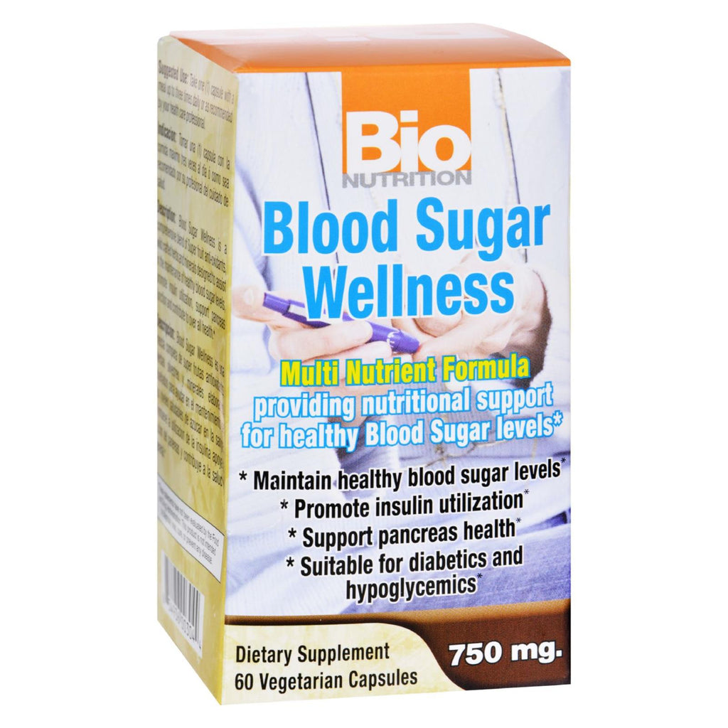 Bio Nutrition - Blood Sugar Wellness - 60 Vegetarian Capsules - Lakehouse Foods