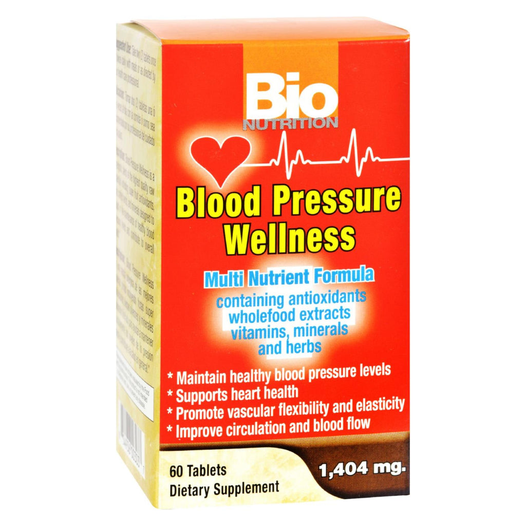 Bio Nutrition - Blood Pressure Wellness - 60 Tablets - Lakehouse Foods
